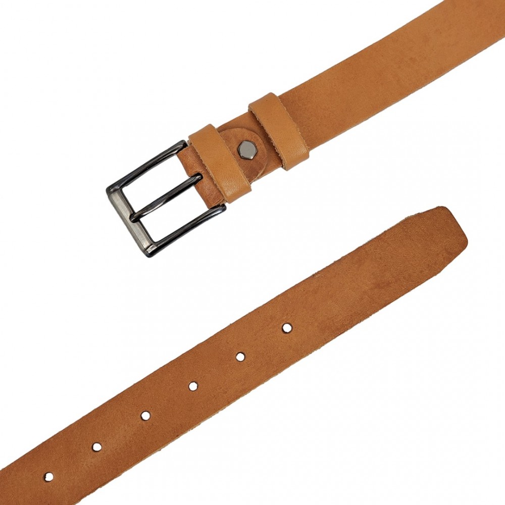 Leather Belt Kouros, Width 3,00cm, Natural