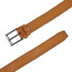 Stitched Leather Belt Kouros, Width 3,00cm, Natural Stitched Leather Belt Kouros, Width 3,00cm, Natural