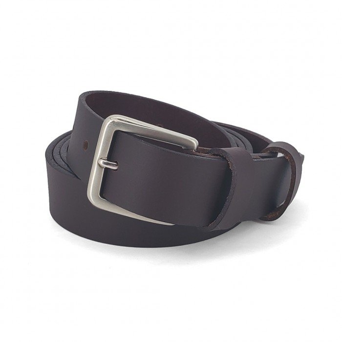 Leather Belt Kouros, Width 3,50cm, Brown