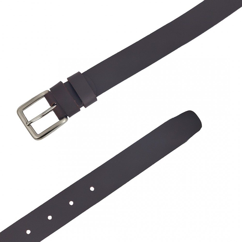 Leather Belt Kouros, Width 3,50cm, Brown