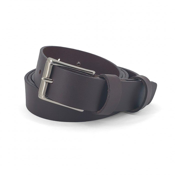 Leather Belt Kouros, Width 3,00cm, Brown