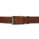 Leather Belt Kouros with Ancient Greek Print, Width 4,00cm, Brown