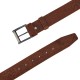Leather Belt Kouros with Ancient Greek Print, Width 4,00cm, Brown