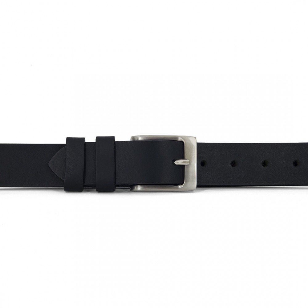 Leather Belt Kouros, Width 3,00cm, Black