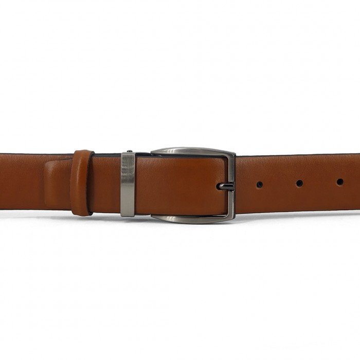 Leather Belt Iris 36, Width 3,50cm, Taba Leather Belt Iris 36, Width 3,50cm, Taba