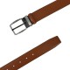 Leather Belt Iris 36, Width 3,50cm, Taba