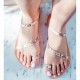 Women Leather Sandals Tsakiris 101, Natural