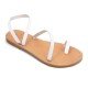 Women Leather Sandals Tsakiris 101, White