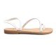 Women Leather Sandals Tsakiris 101, White