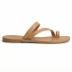 Women Leather Sandals Tsakiris 106, Natural