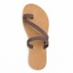 Women Leather Sandals Tsakiris 106, Taupe
