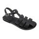 Women Leather Sandals Tsakiris 2011, Black