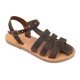 Women Leather Sandals Tsakiris 2011, Brown