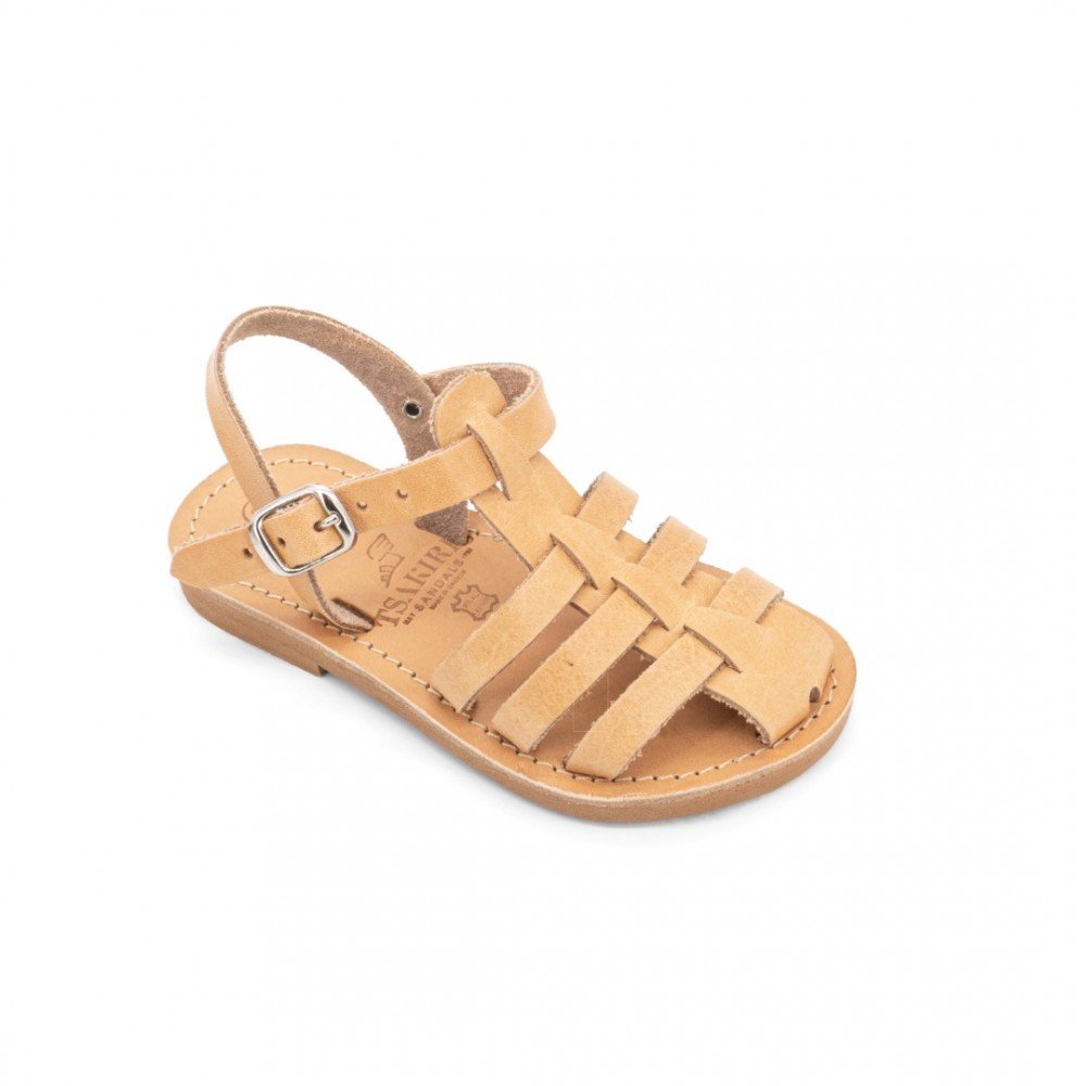 Children Leather Sandals Tsakiris Κ151, Natural Children Leather Sandals Tsakiris Κ151, Natural