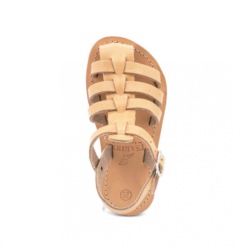 Children Leather Sandals Tsakiris Κ151, Natural Children Leather Sandals Tsakiris Κ151, Natural