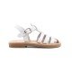 Children Leather Sandals Tsakiris Κ151, White Children Leather Sandals Tsakiris Κ151, White