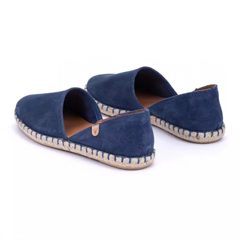 Women Leather Espadrilles Carmen Verbenas, Blue