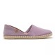 Women Leather Espadrilles Carmen Verbenas, Lilac