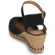 Women Leather Wedges Malena Verbenas, Black Women Leather Wedges Malena Verbenas, Black