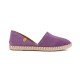 Women Leather Espadrilles Carmen Verbenas, Purple