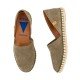 Women Leather Espadrilles Carmen Verbenas, Khaky Women Leather Espadrilles Carmen Verbenas, Khaky