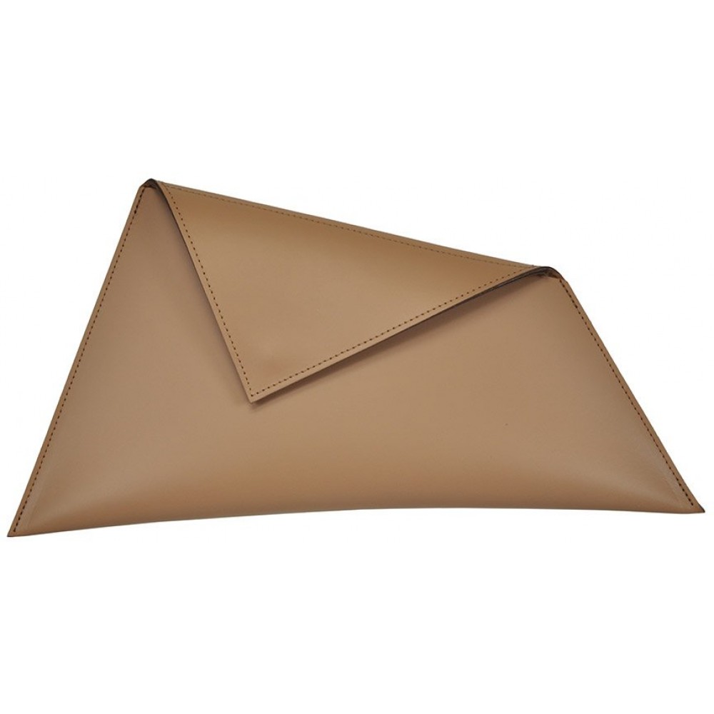 Leather Clutch cod.99180 «Thunder Leather Clutch», Taupe