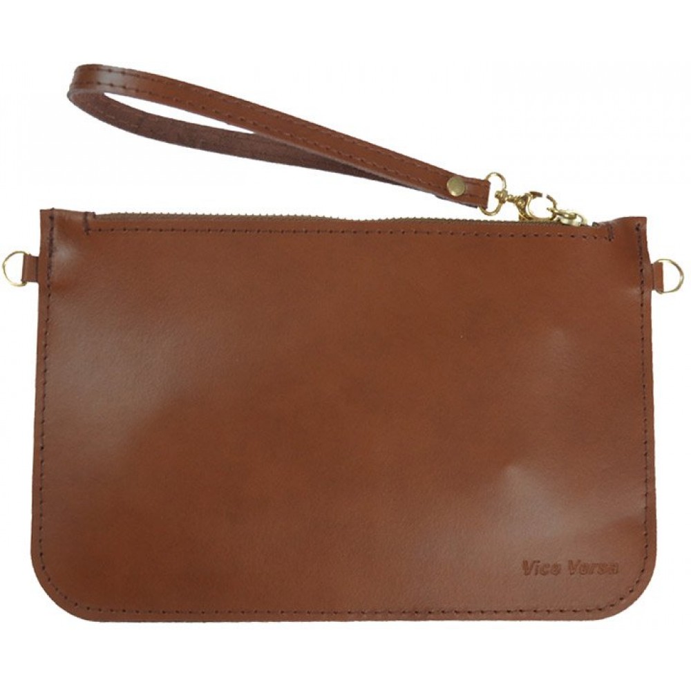 Leather Bag cod.99101 «Clean Cut» - Leather Edition, Taba