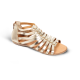 Women Leather Sandals Klimatsakis 310, Gold Women Leather Sandals Klimatsakis 310, Gold